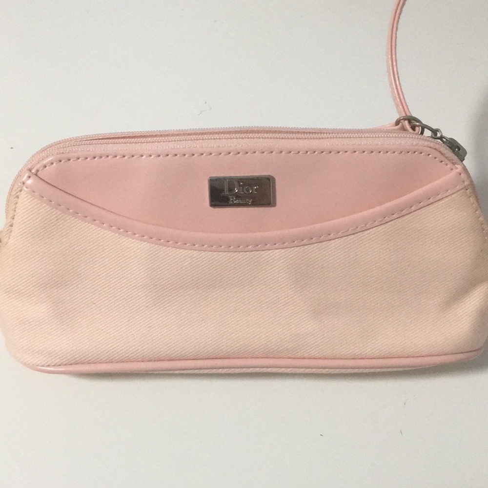 dior pink makeup pouch